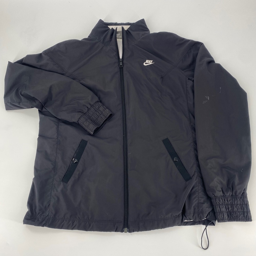 Kids Nike Sportswear Black Track‎ Jacket Zip Lightweight Activewear Size L 12 14